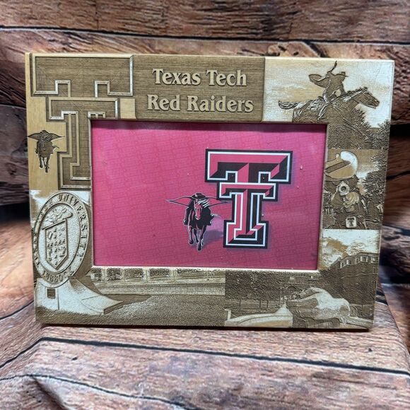 Texas Tech Red Raiders Picture Frame Double T Campus NCAA Photo Decor 4 x 6 - Picture 1 of 6